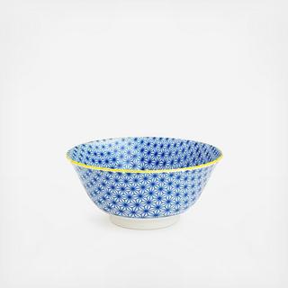 Sashiko Rice Bowl, Set of 6