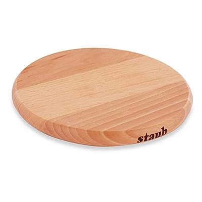 Staub - 9'' Round Magnetic Wooden Trivet