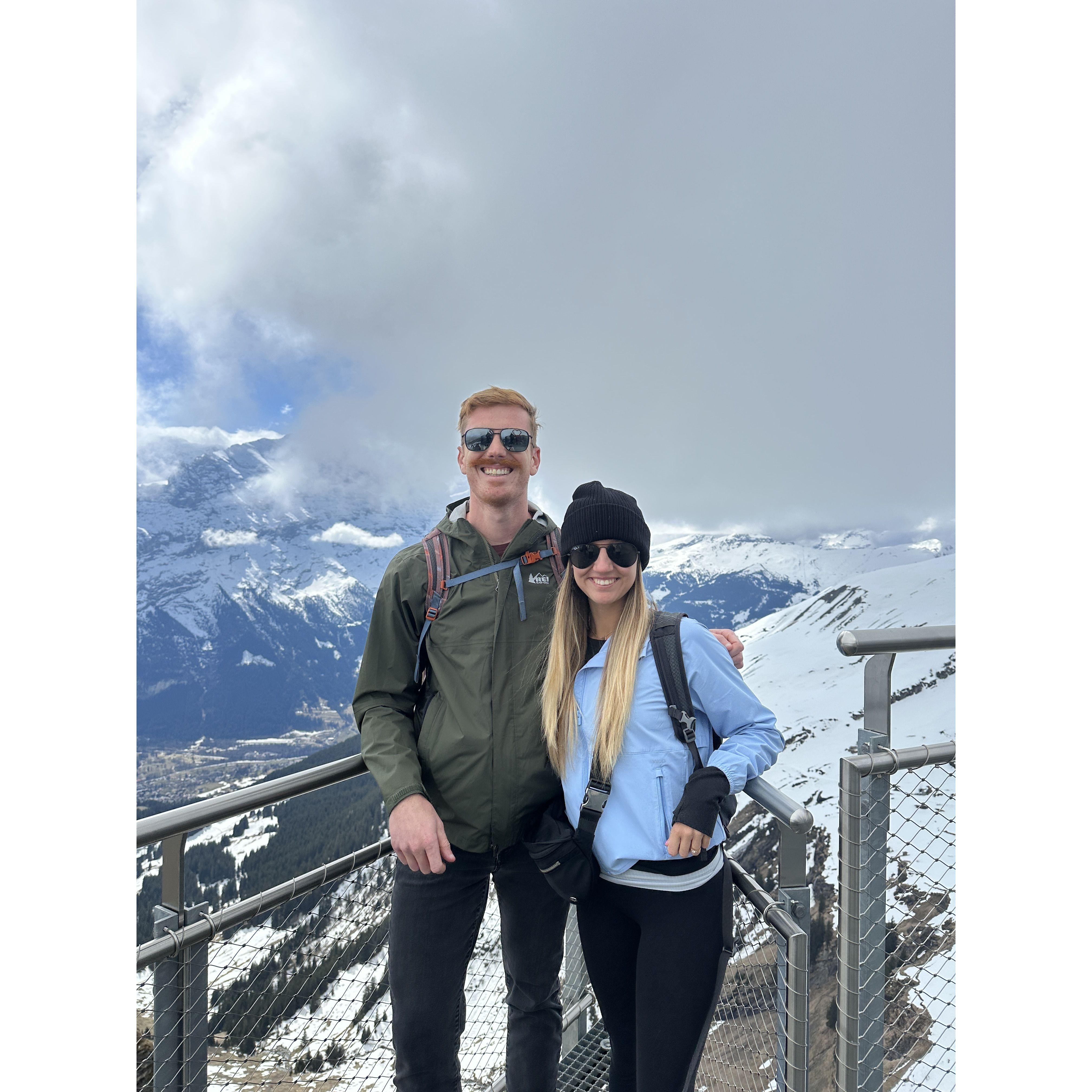 Enjoying the Swiss Alps