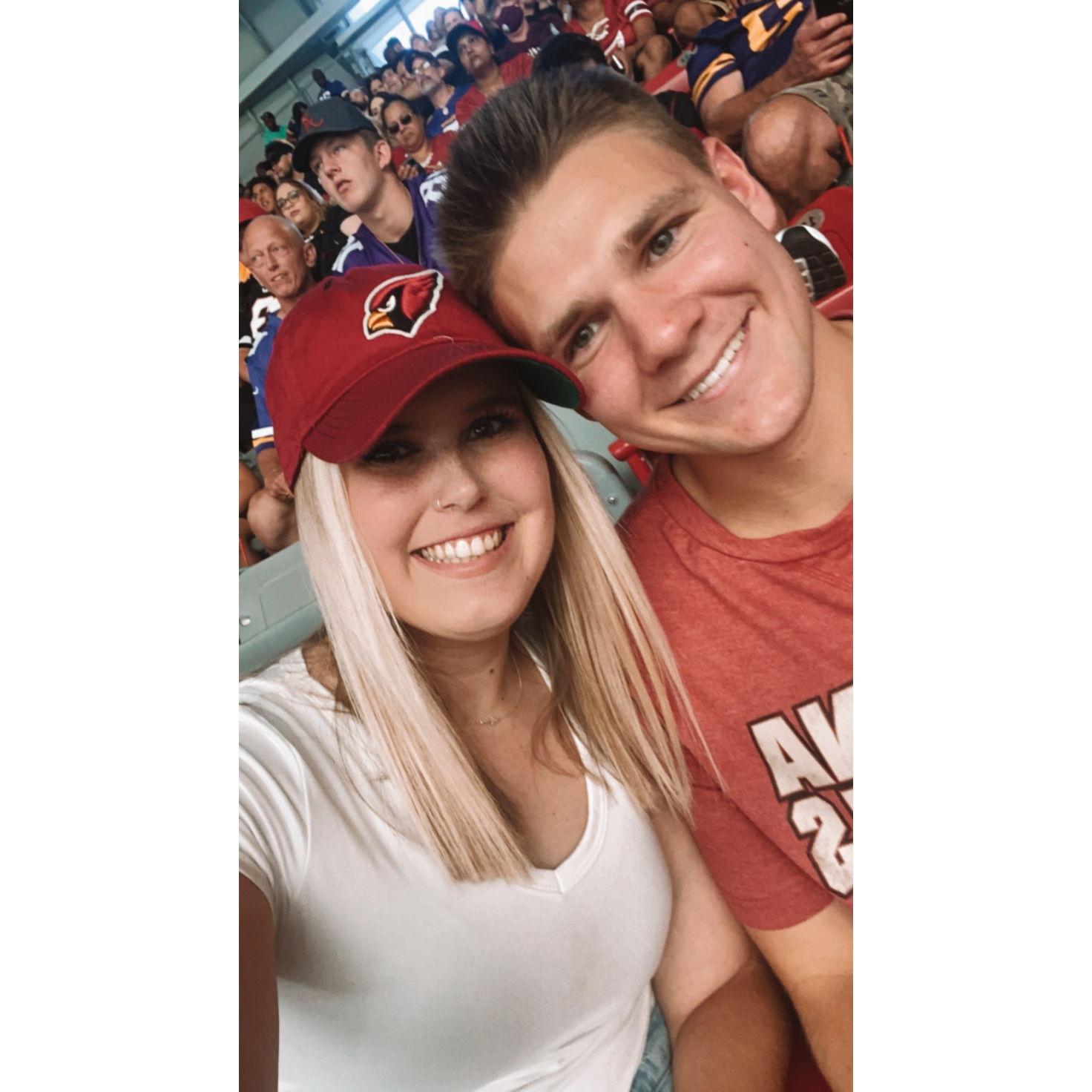 Our 1st NFL Game Together - Cardinals vs Vikings - 2021