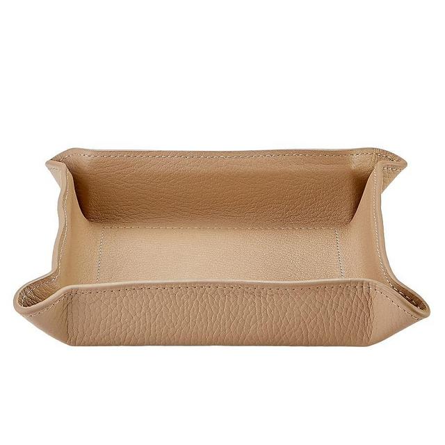 Quinn Leather Catchall, 5"x5", Fawn