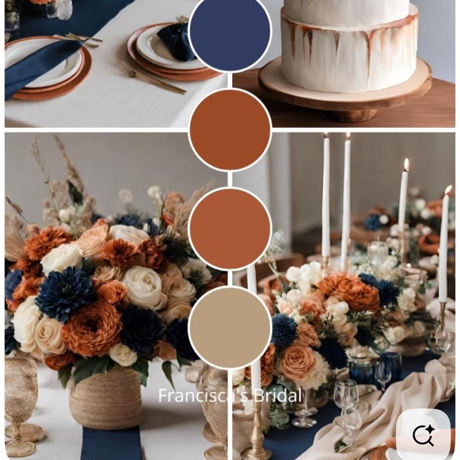 Color palette for wedding