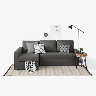 Live-it Cozy Sectional Sofa-Bed with Storage