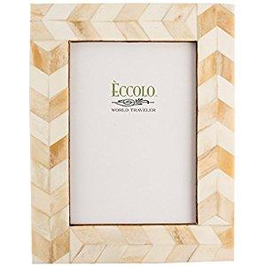 Eccolo Naturals Frame, 5 by 7-Inch, Chasing Arrows Ivory