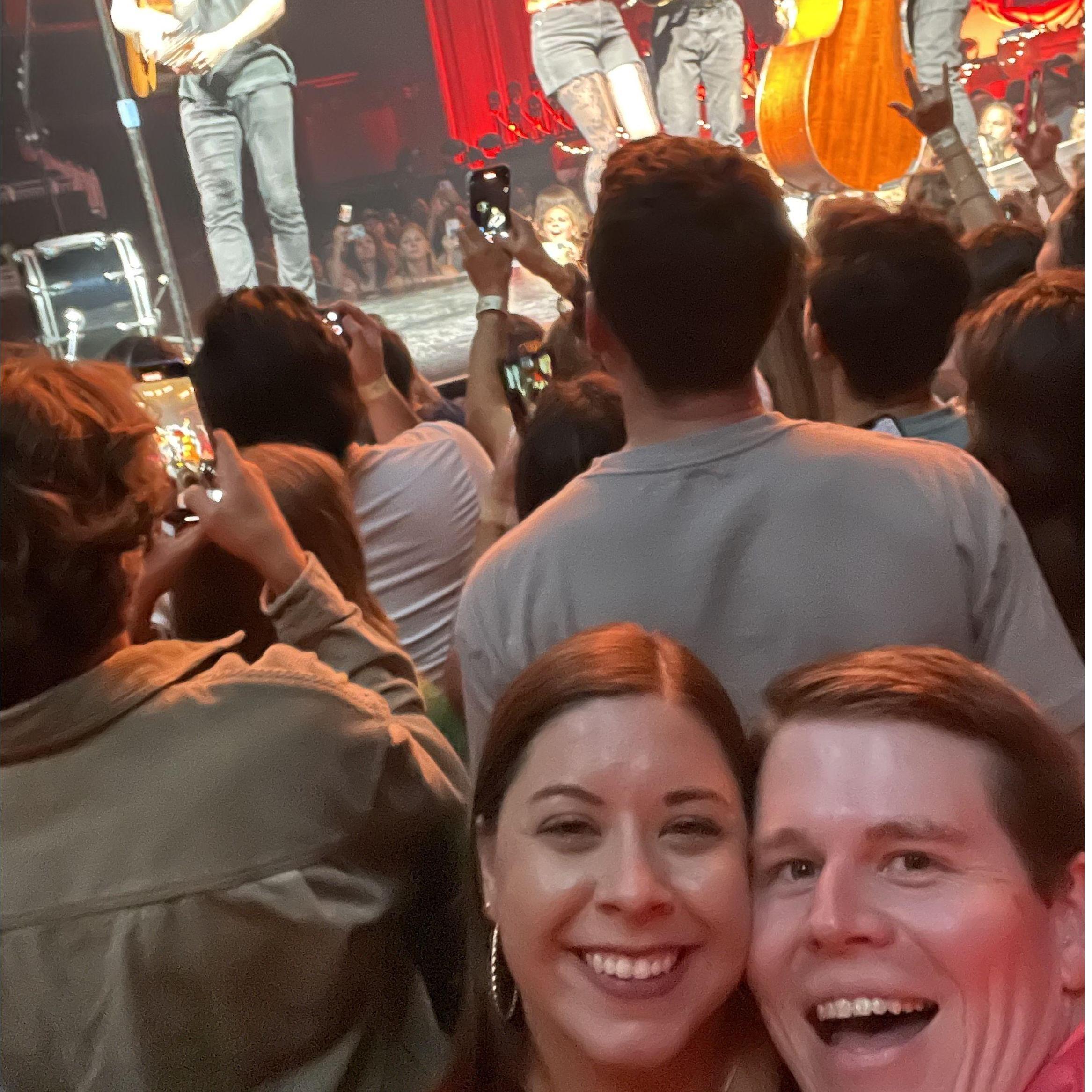 When we got to see the Lumineers for the third time in one year! We were so close to the stage.