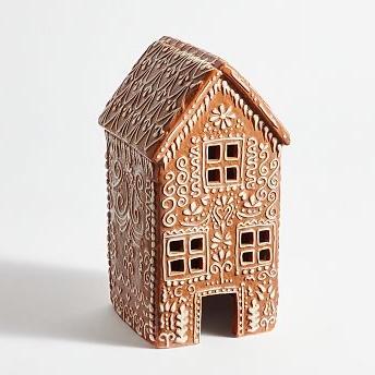 Pottery Barn - Tall House Handcrafted Gingerbread Village Houses