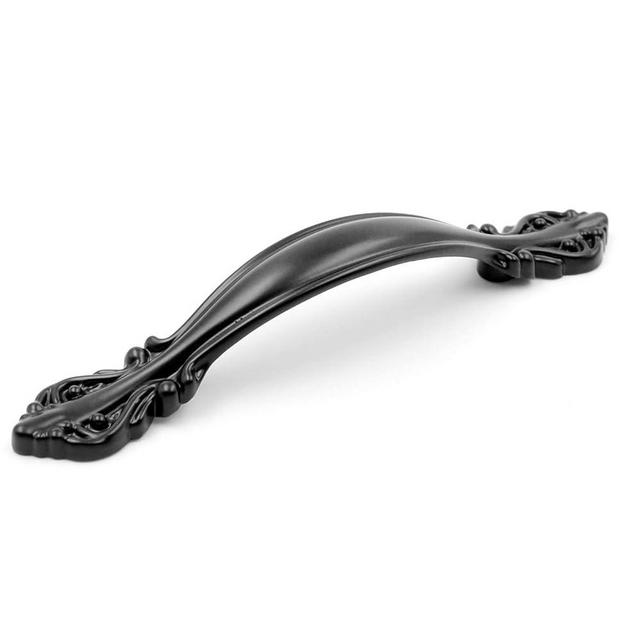 Jetland Cabinet Hardware Handle Pull - 5-Pack, Flat Black, 2-1/2" (64mm) Hole Centers, PW8803064