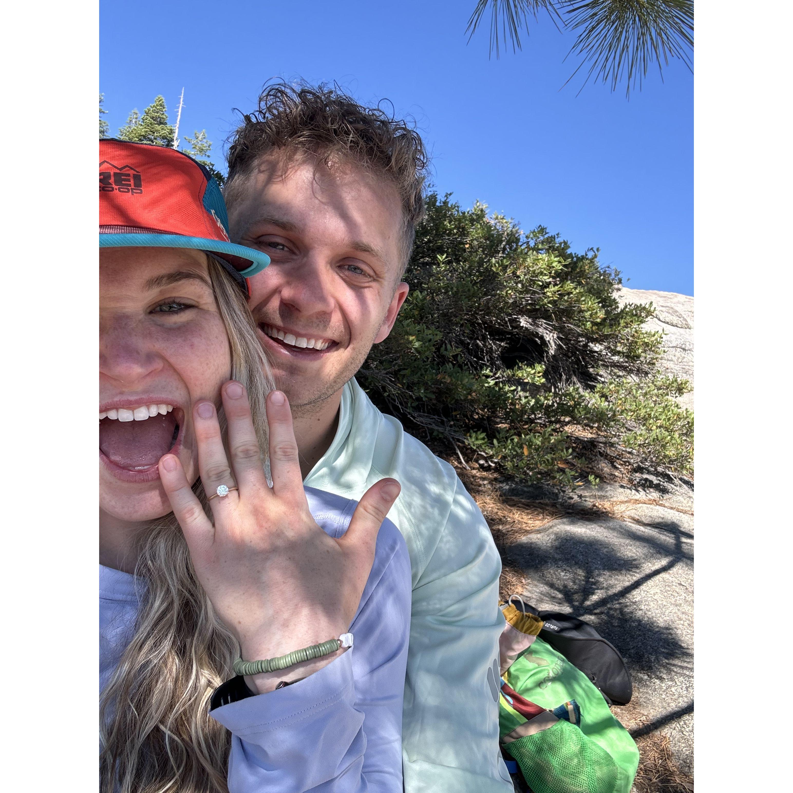 7.09.24 We hiked an amazing trail in Yosemite and Michael asked me to MARRY HIM!! What?!?!