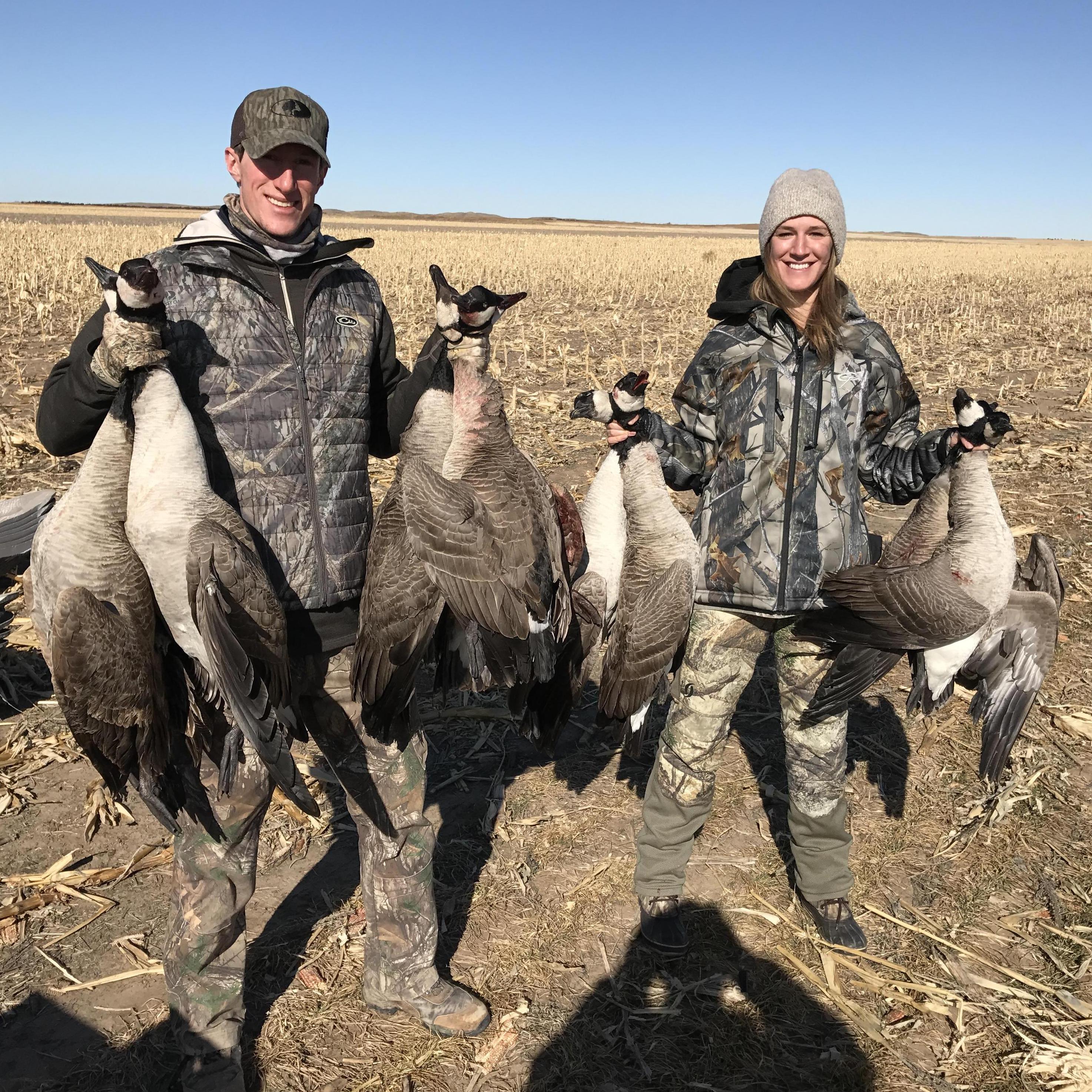 Chelsea’s first goose hunt! Nebraska February 2017