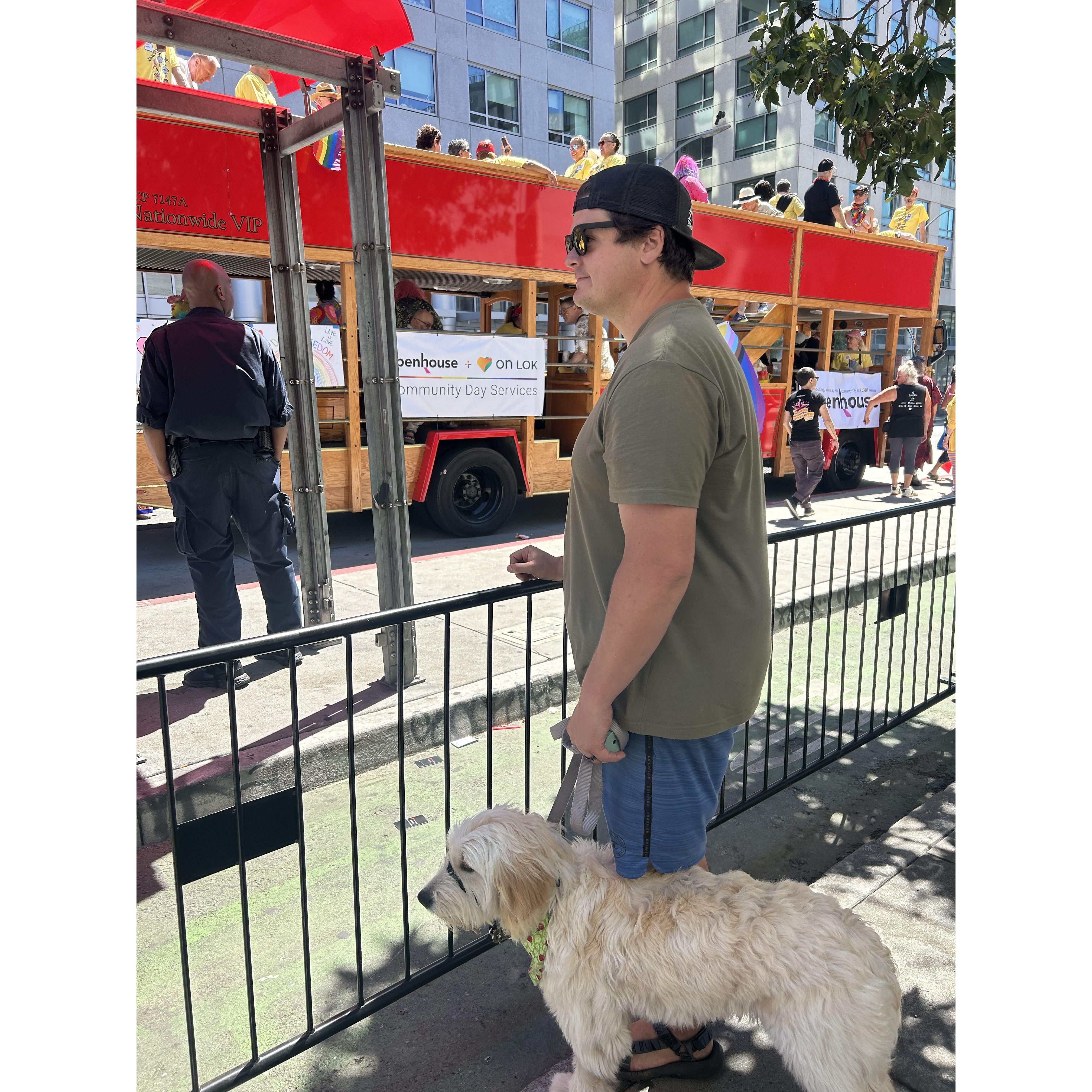 Maya and Justin at San Francisco, Pride Parade, June 2024 <3