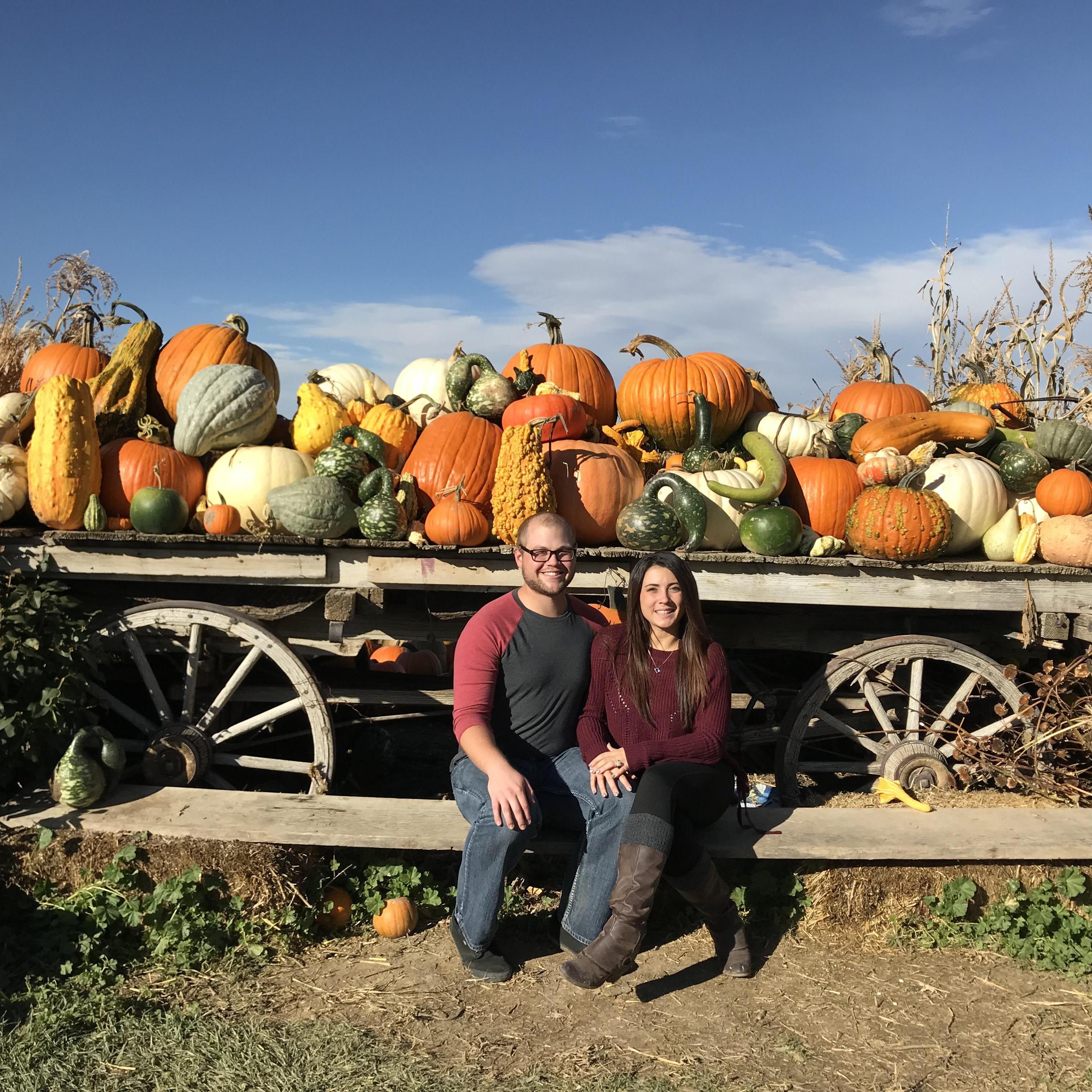 The first time I dragged Dylan to the pumpkin patch...he had more fun than he thought he would :)