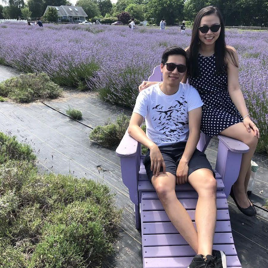 Frolicking lavender fields