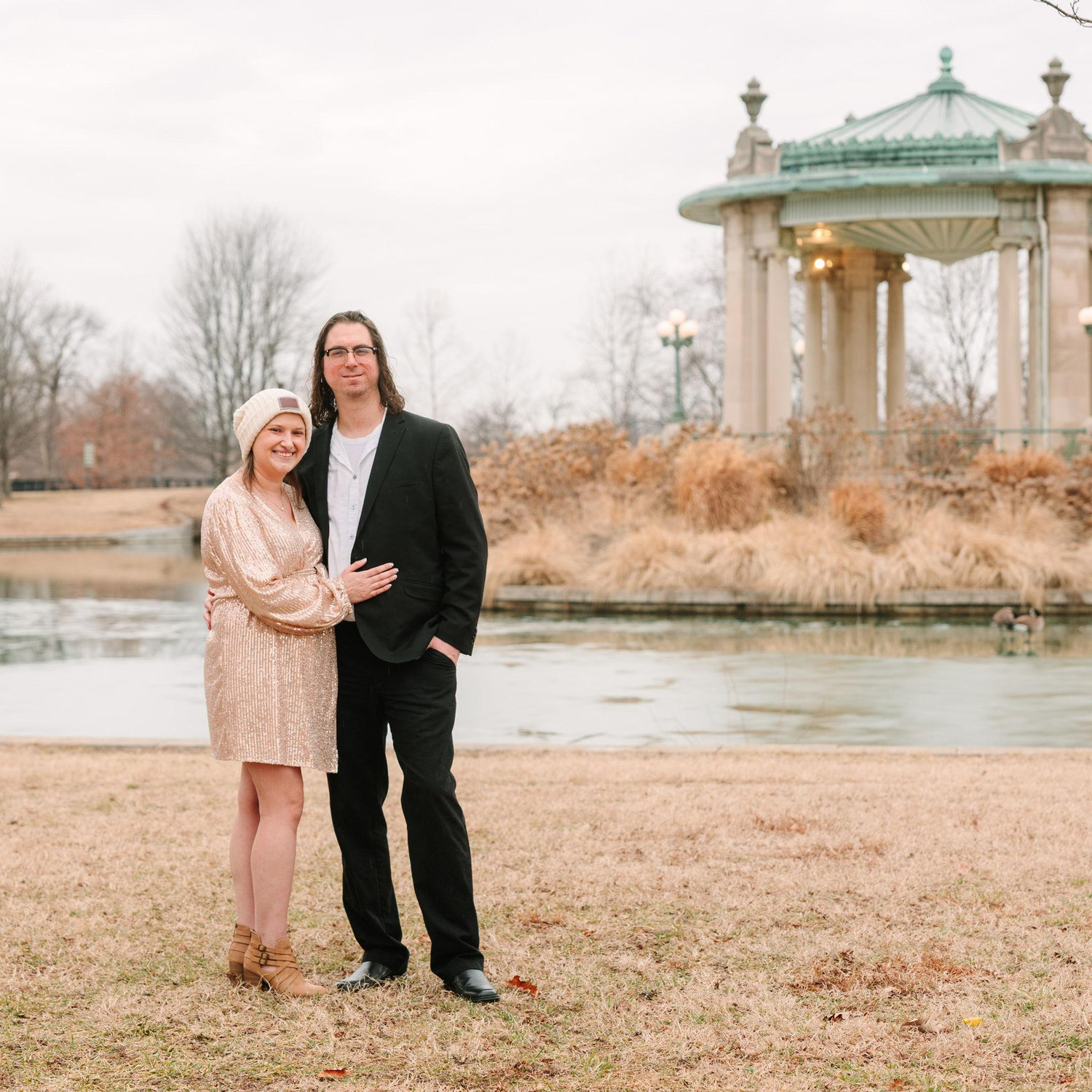 Thank you to our wonderful photographer, a close friend, Lauren Schlesselman of Lauren Nicole Imagery for capturing our engagement pictures at the Jewel Box and The Muny in Forest Park!