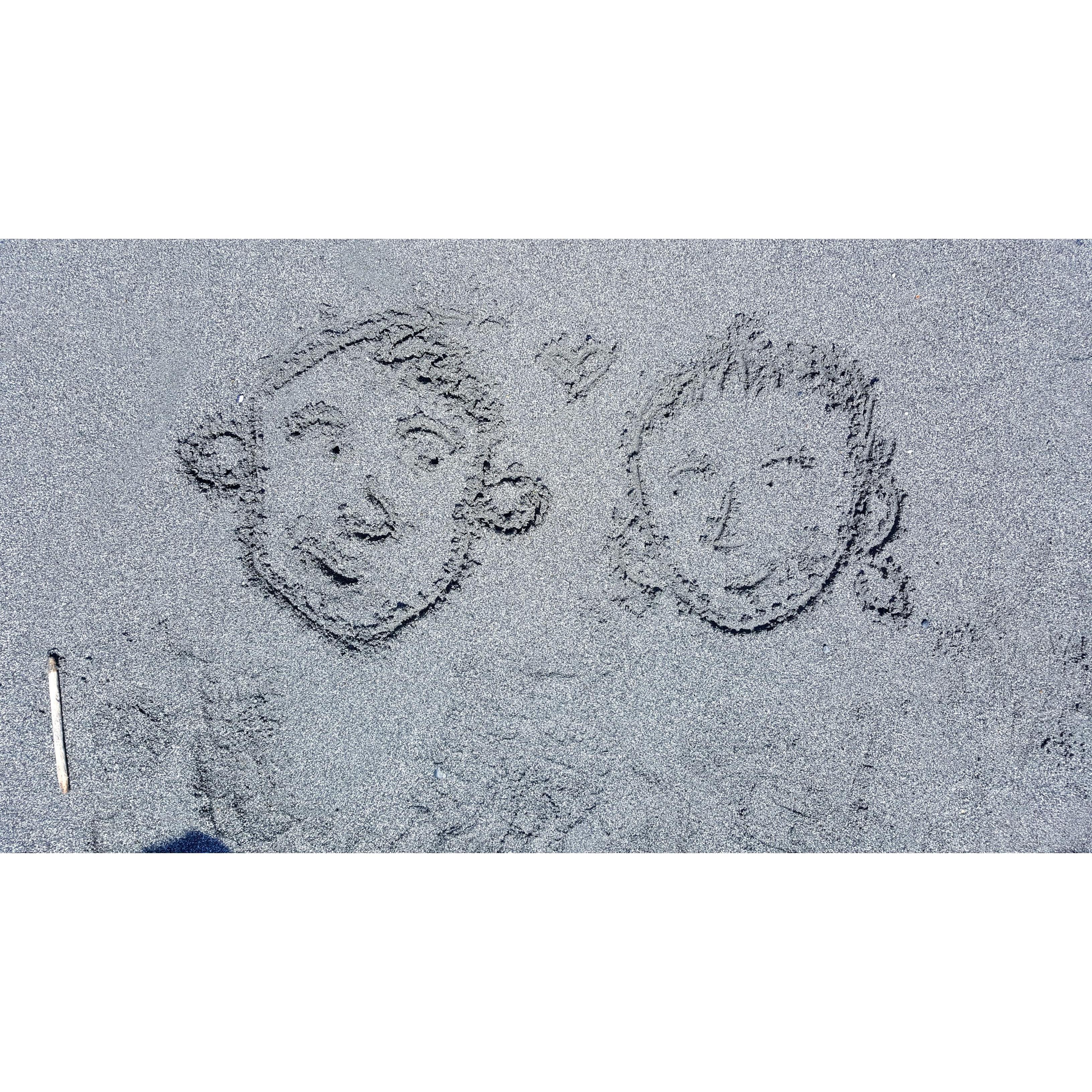 Here we are at the beach.