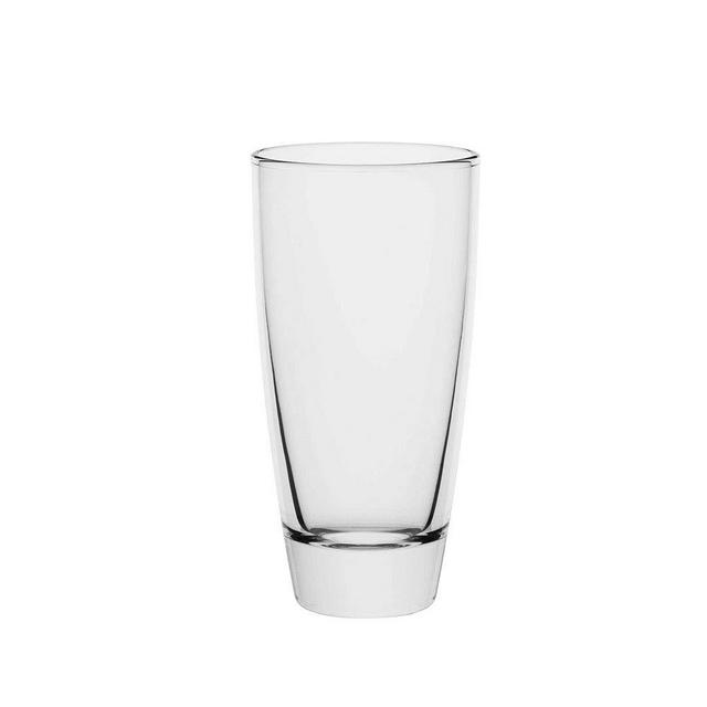 AmazonCommercial Drinking Glasses, Highball - Set of 8, Clear, 11.8 oz