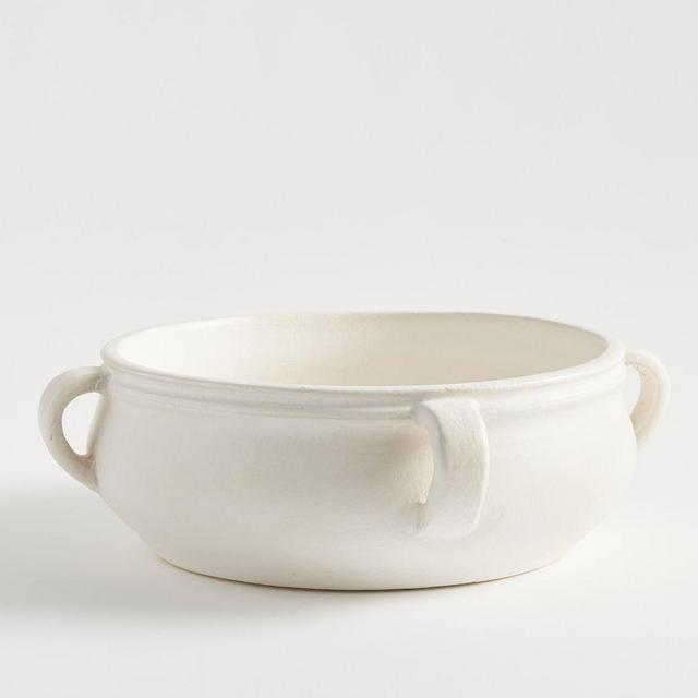 Joshua Ceramic Bowl, Large - White