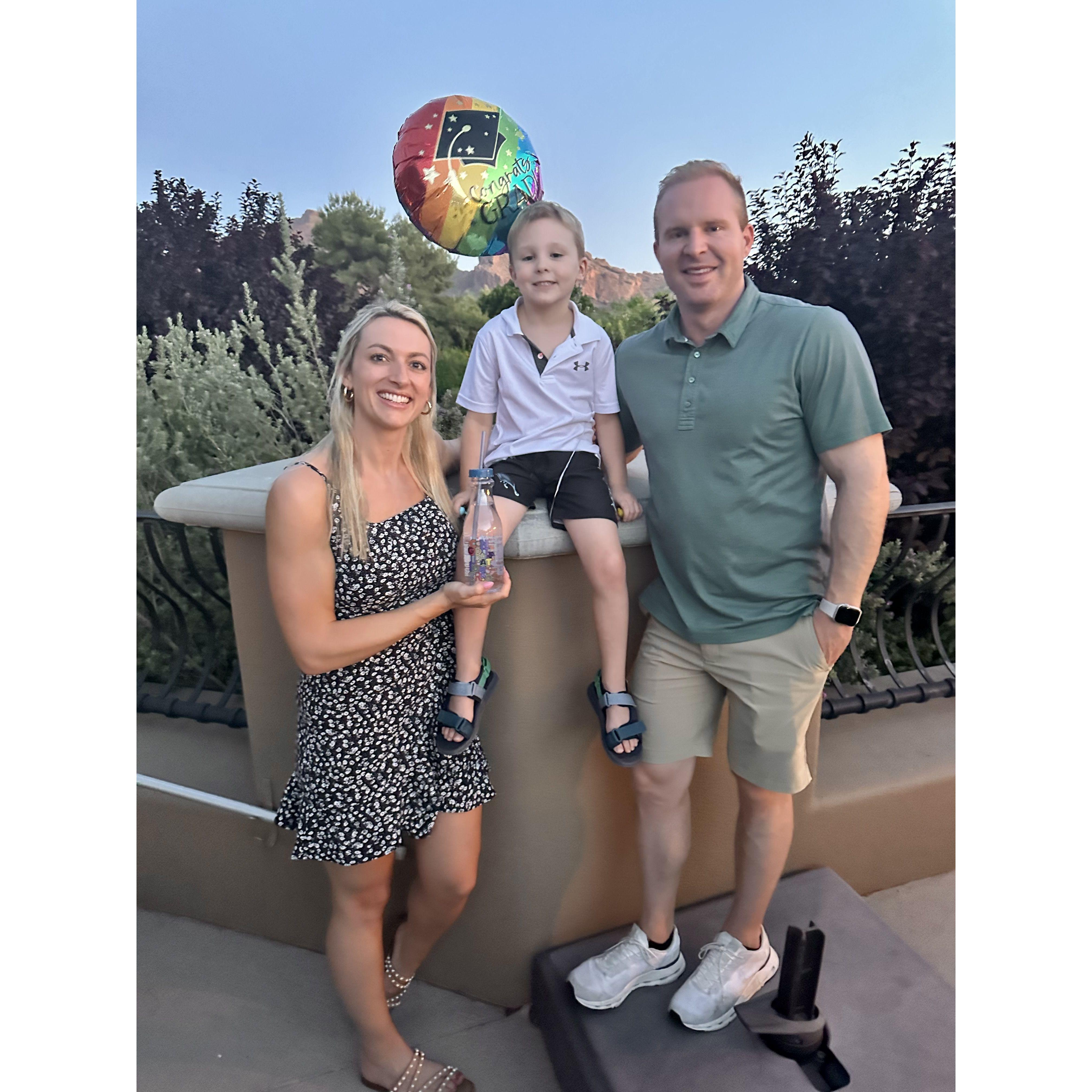 Mitch's son, Camden, graduating Pre-K!