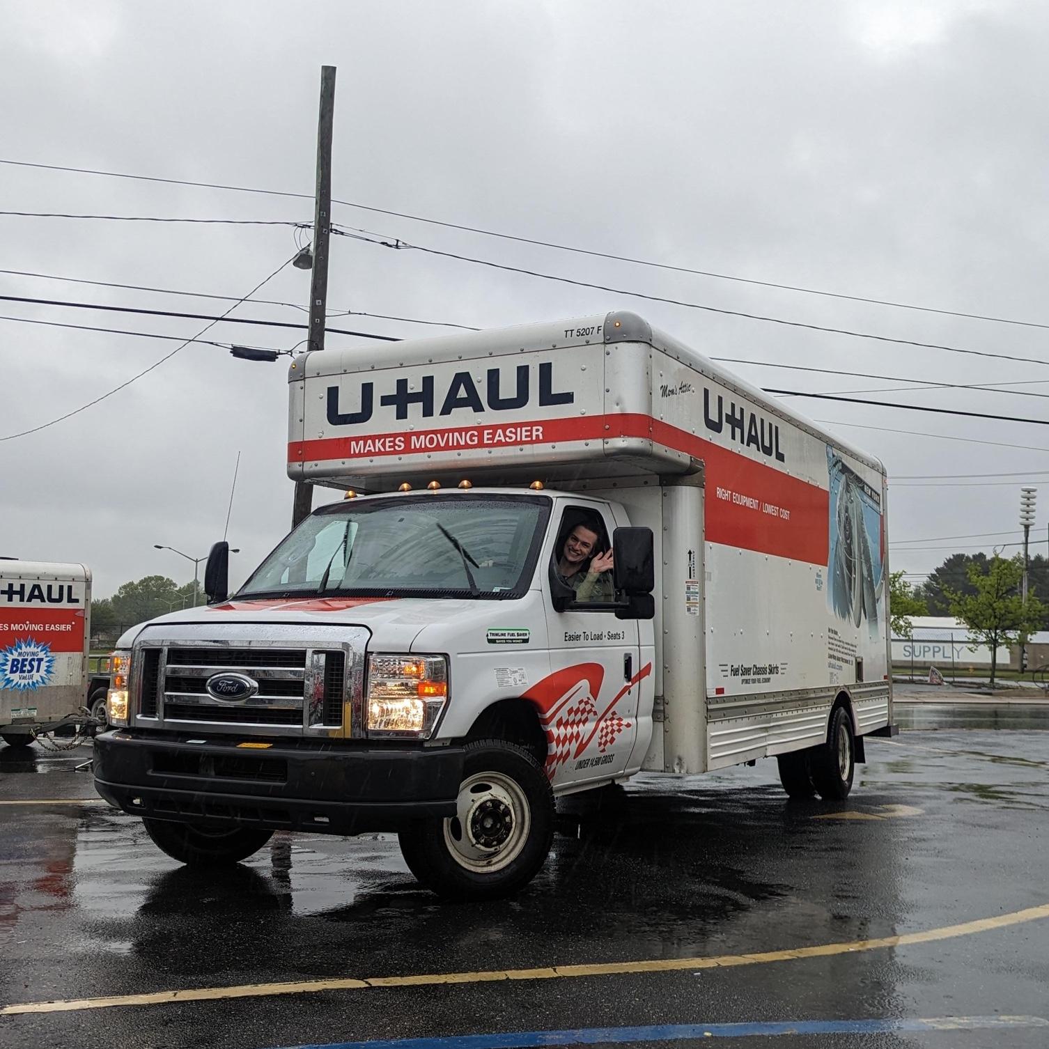 Moving to Wilmington, DE, in the rain!