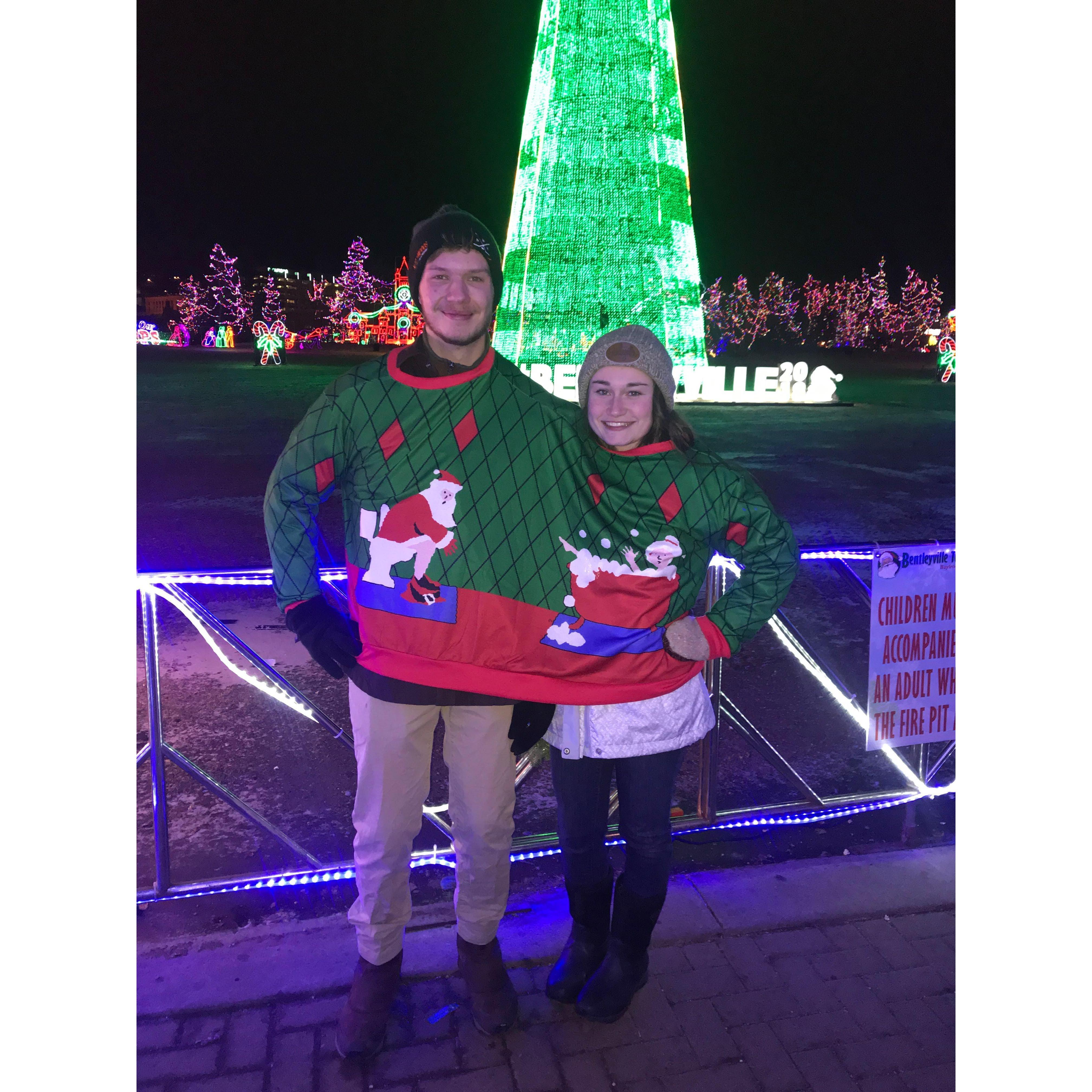 Bentleyville year 3. Conjoined sweater. December 2018.