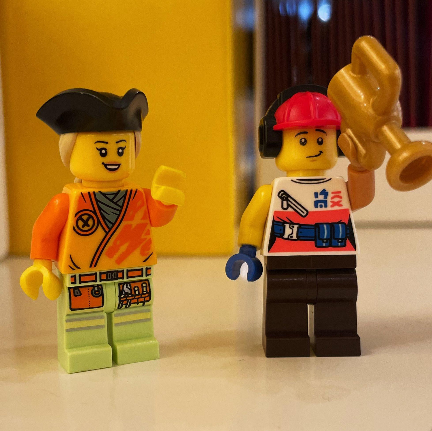 Us as Legos :) Created on a trip to Chicago for Eli’s 20th birthday - do you see the resemblance?