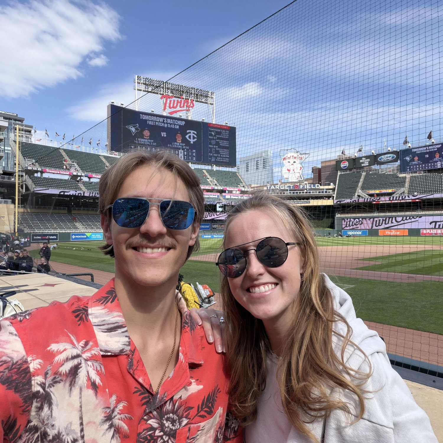 Attending sports games is a favorite shared activity of ours (especially since we met at one)