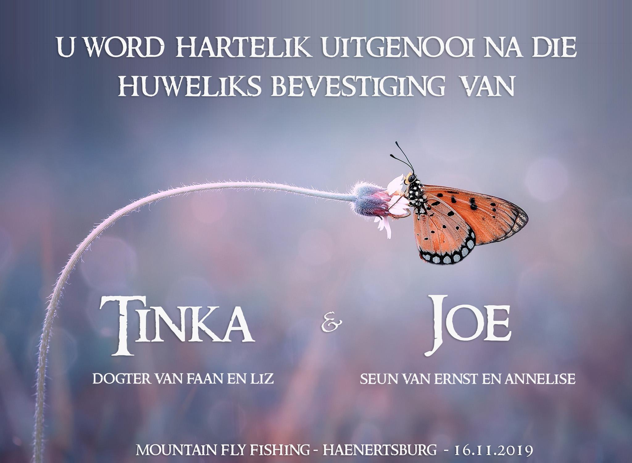 The Wedding Website of Tinka Prinsloo and Joe Fischer