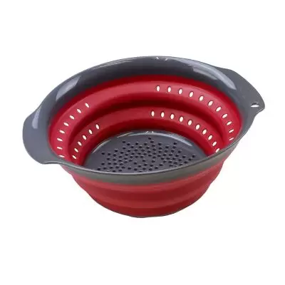 Squish® 4 qt. Collapsible Colander in Berry/Gray