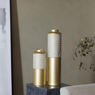 2-Piece Spotted Glam Vase Set
