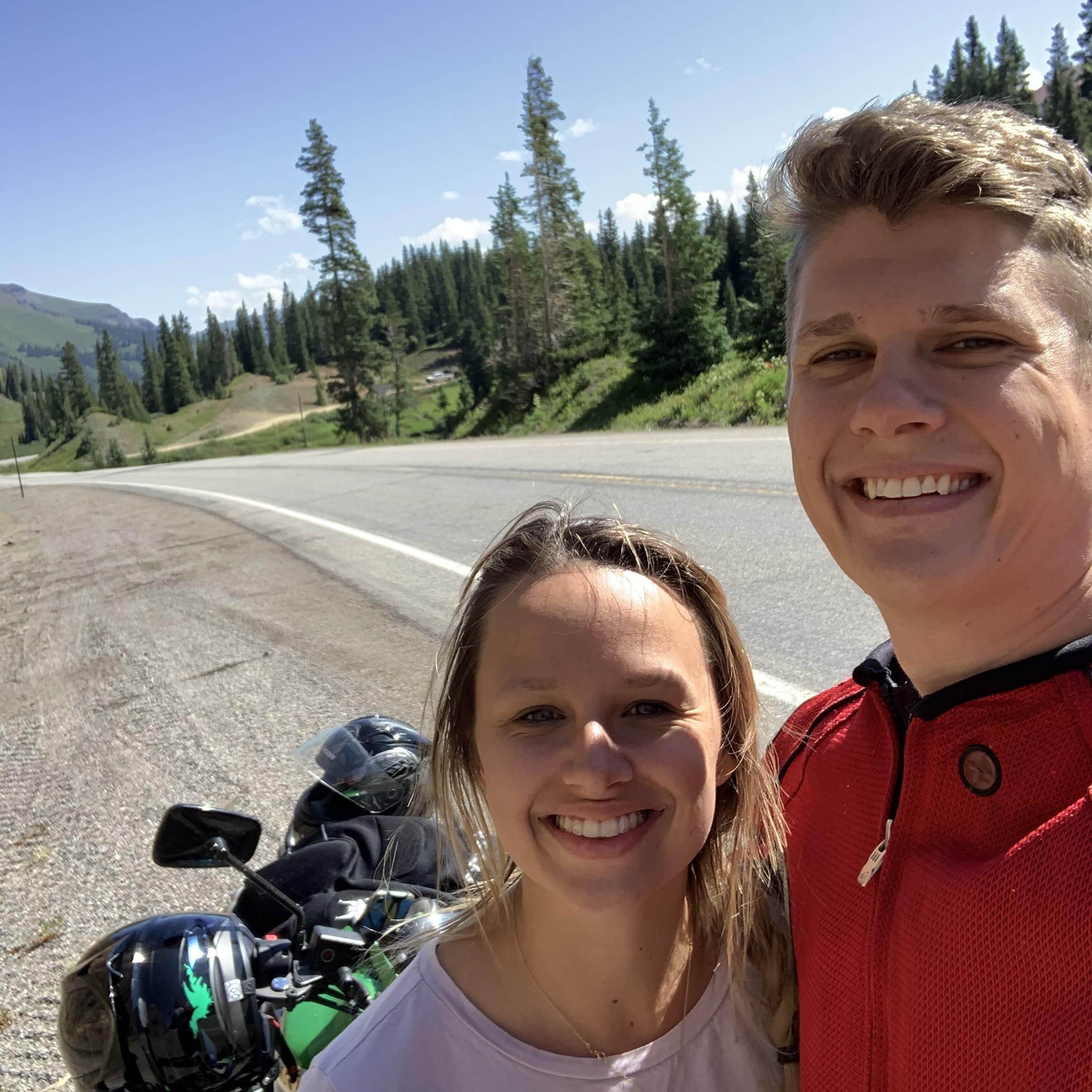Motorcycle ride views