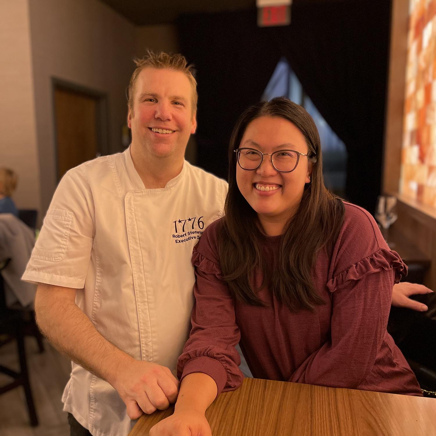 Visiting my favorite Chef at work!