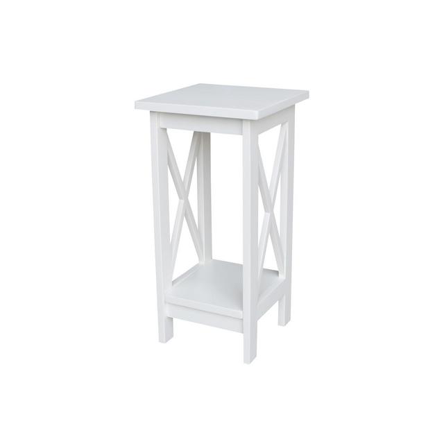 24" X-Sided Plant Stand White - International Concepts
