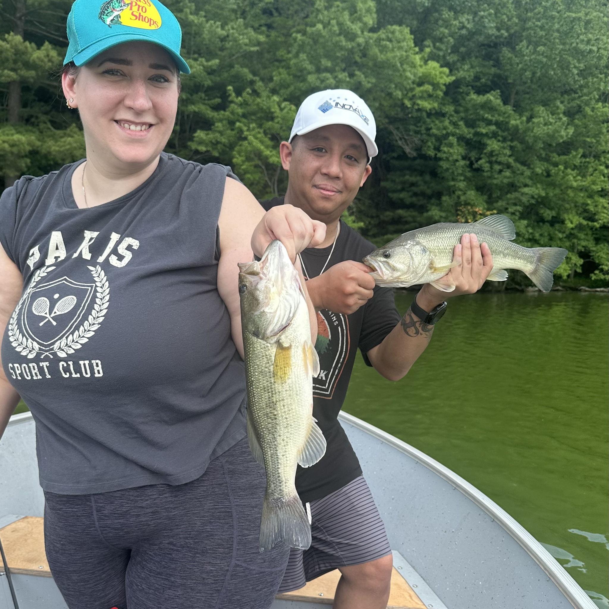 Fishing on Father's Day with Sarah's dad on Tamarack Lake just a few minutes from our house. We caught the most bass, sorry Jack - June, 2025