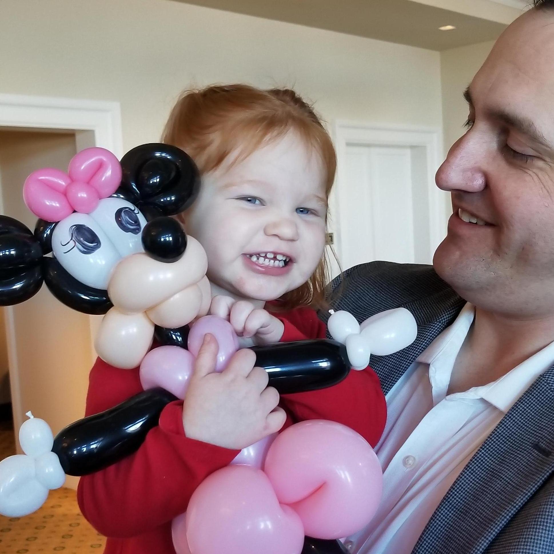 Emma and Wayne and Minnie Mouse