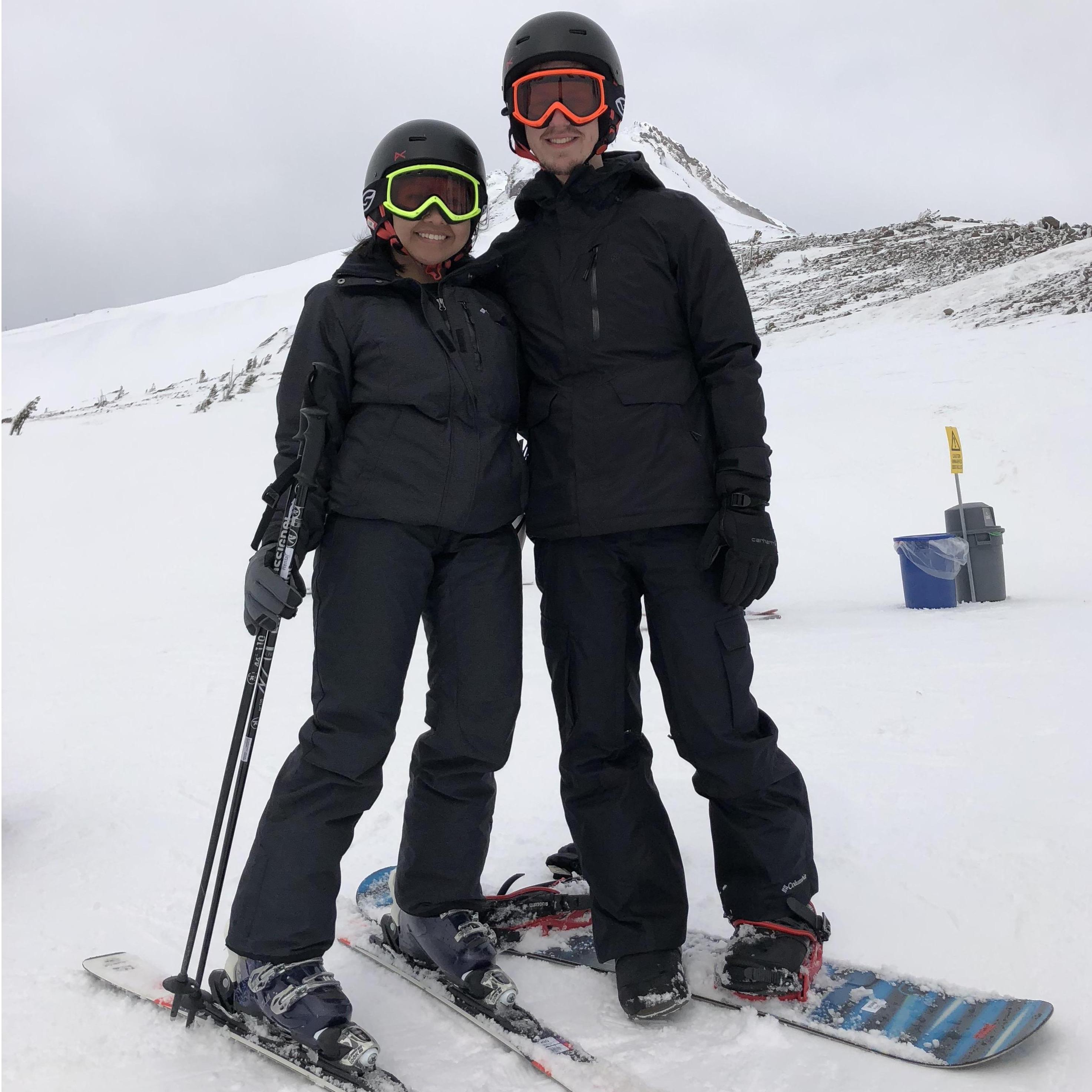 Skiing and Snowboarding on Mt. Hood, Oregon
