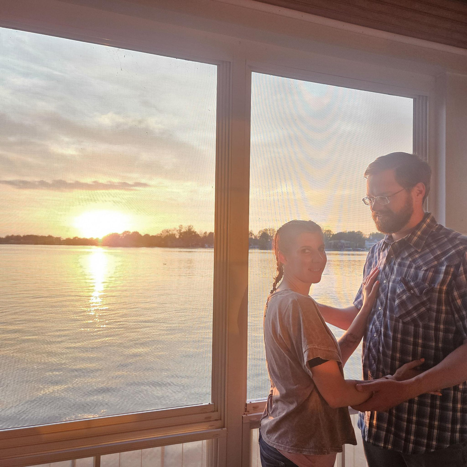 This was right after he proposed at the Boathouse Restaurant on Winona Lake.