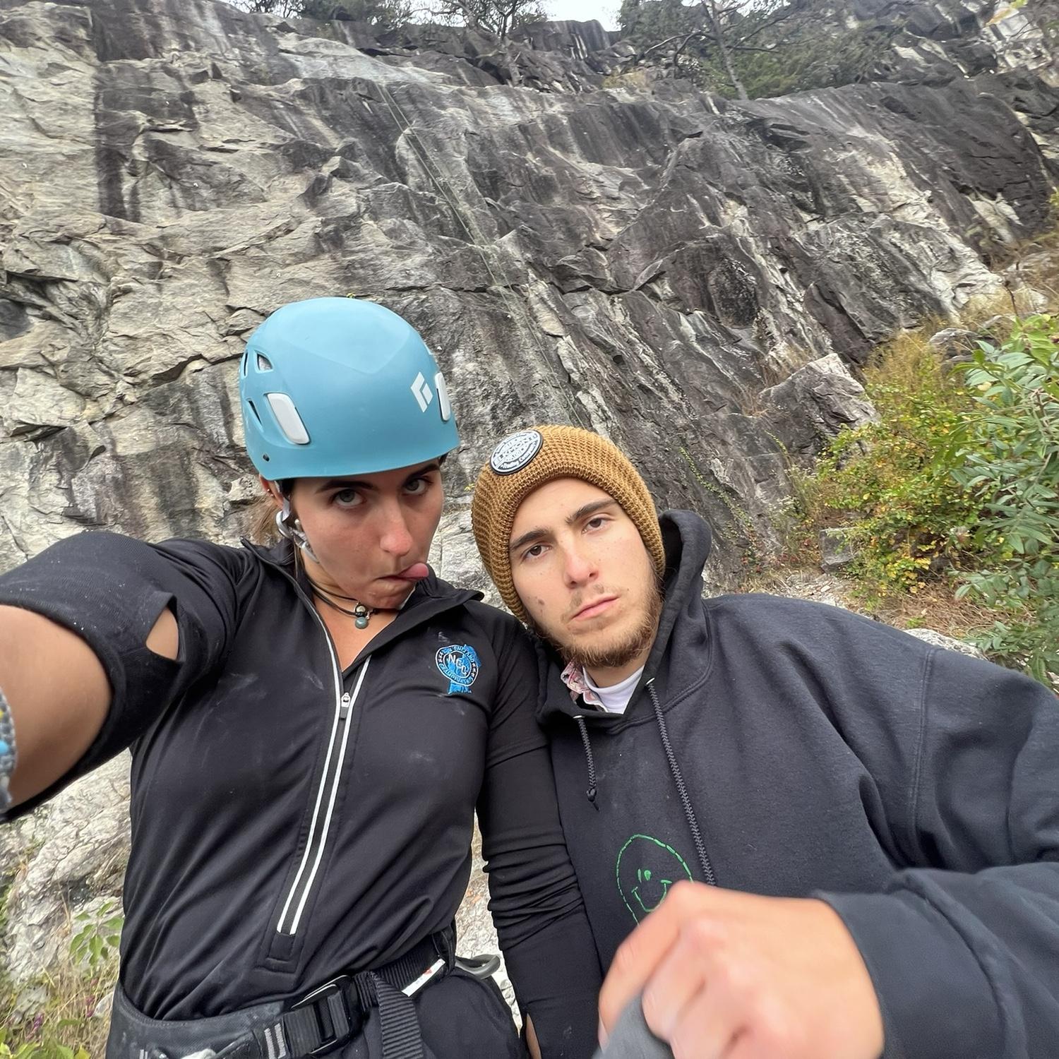 Rock climbing! This pic was right before we climbed The Nose