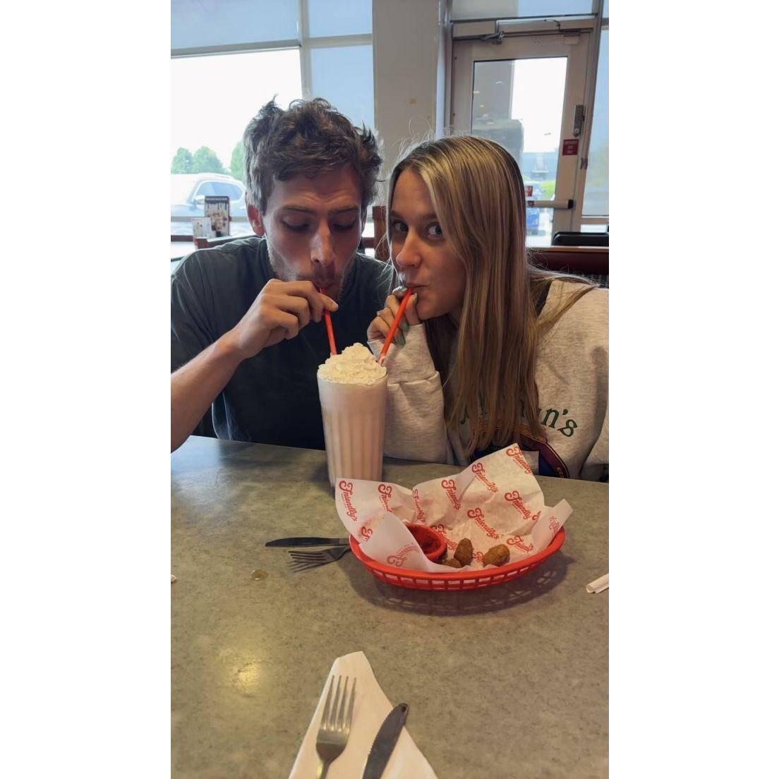 Clarks first time at Bridget's favorite restaurant, Friendly's in Syracuse, NY August 2024