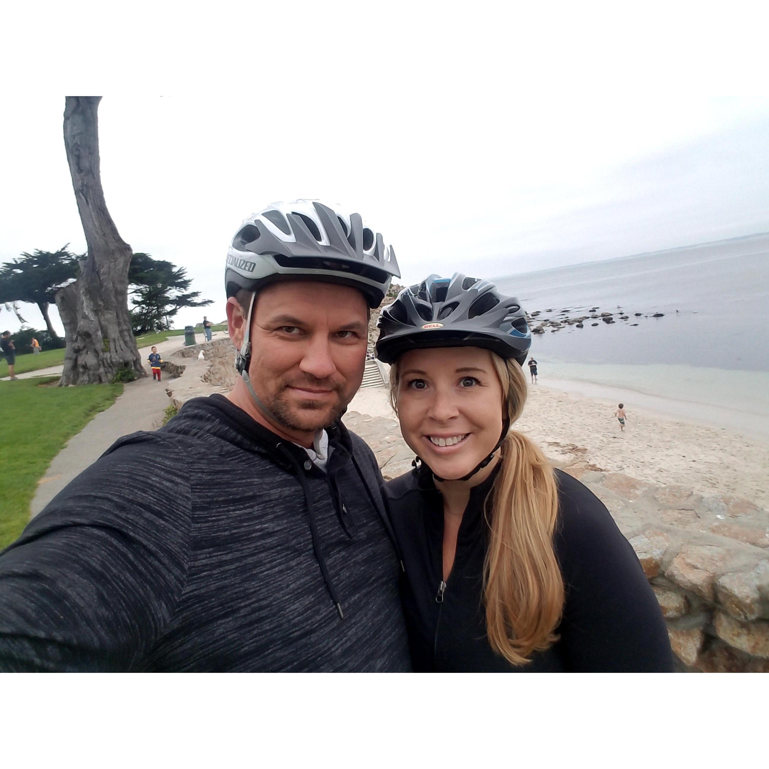 Bike riding in Monterey
