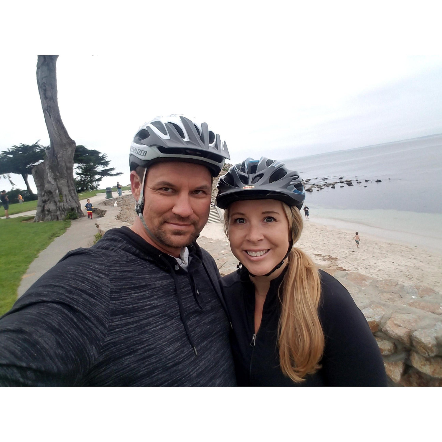 Bike riding in Monterey