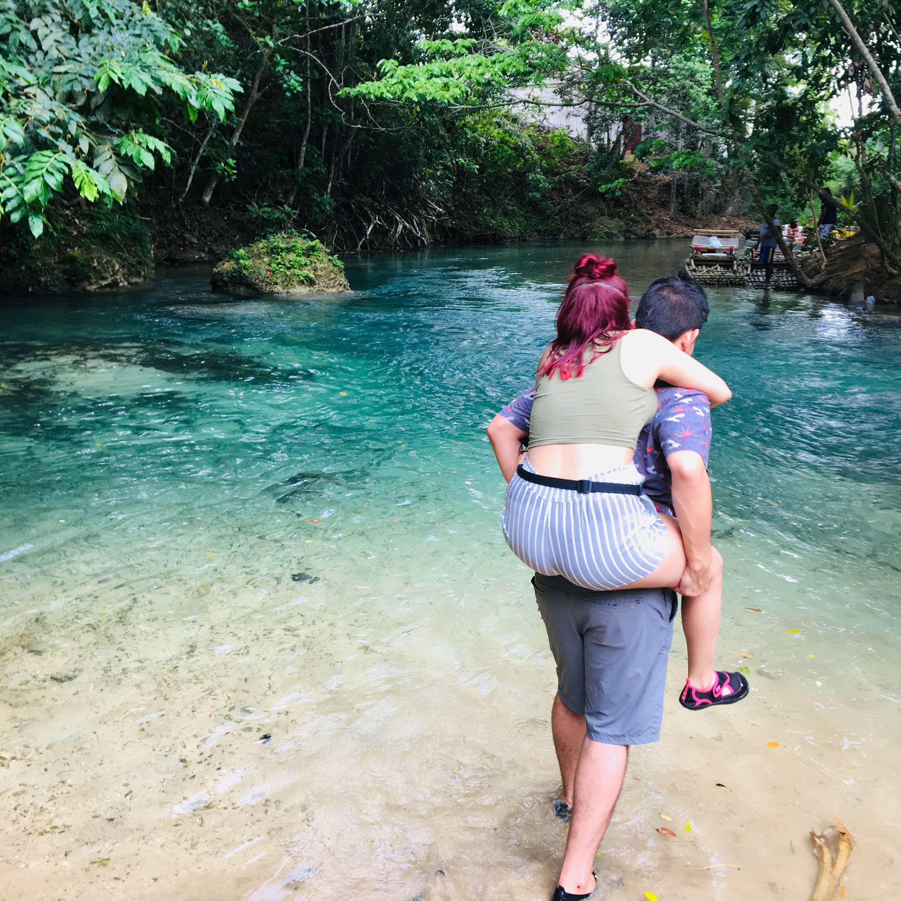 Our first vacation together. We took a cruise and Jamaica was our favorite stop.