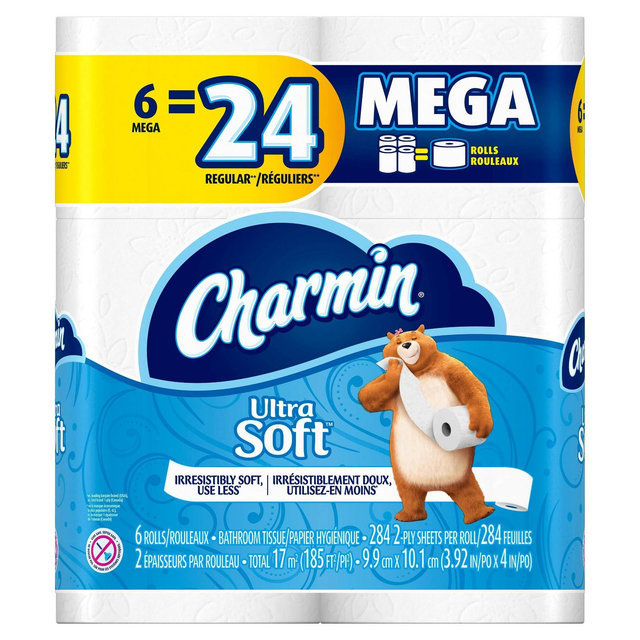 Charmin Ultra Soft Toilet Paper - 6 Mega Rolls