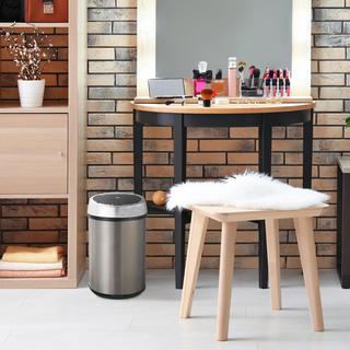 Round Trash Can with Sensor Lid, 12-Liter