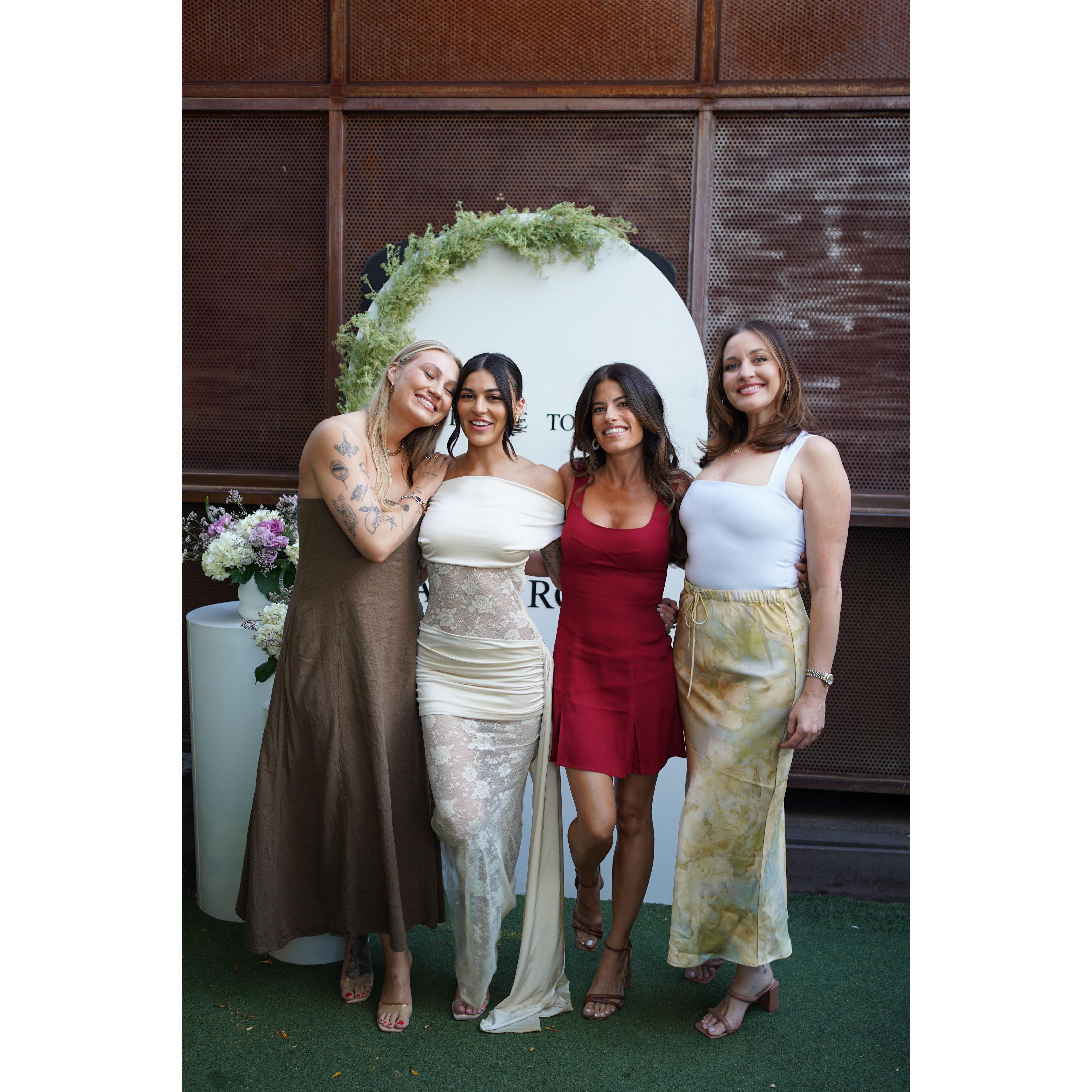 Sara and her salon friends, Madi, Giselle, and Ashley