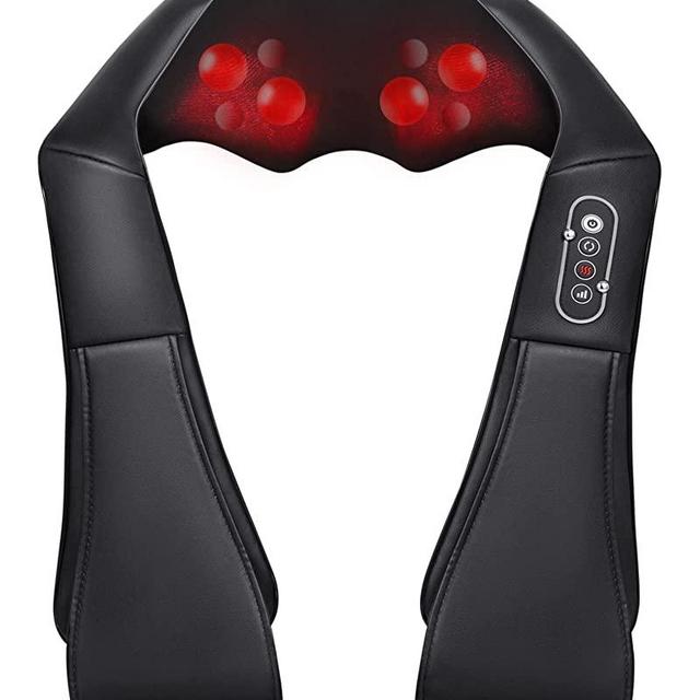 Kebor Neck and Back Massager with Soothing Heat, Shiatsu Shoulder Electric Massage 3D Deep Tissue Kneading Massages for Muscle Pain Relief, Perfect Gifts for Friends, Family, Lover