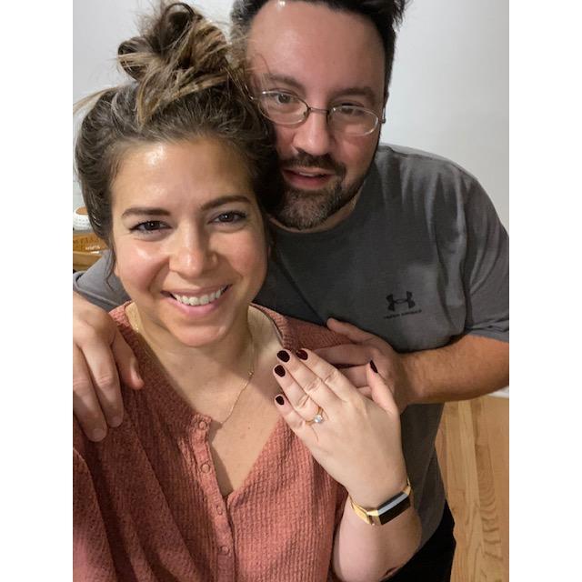 Back home the night we became engaged.