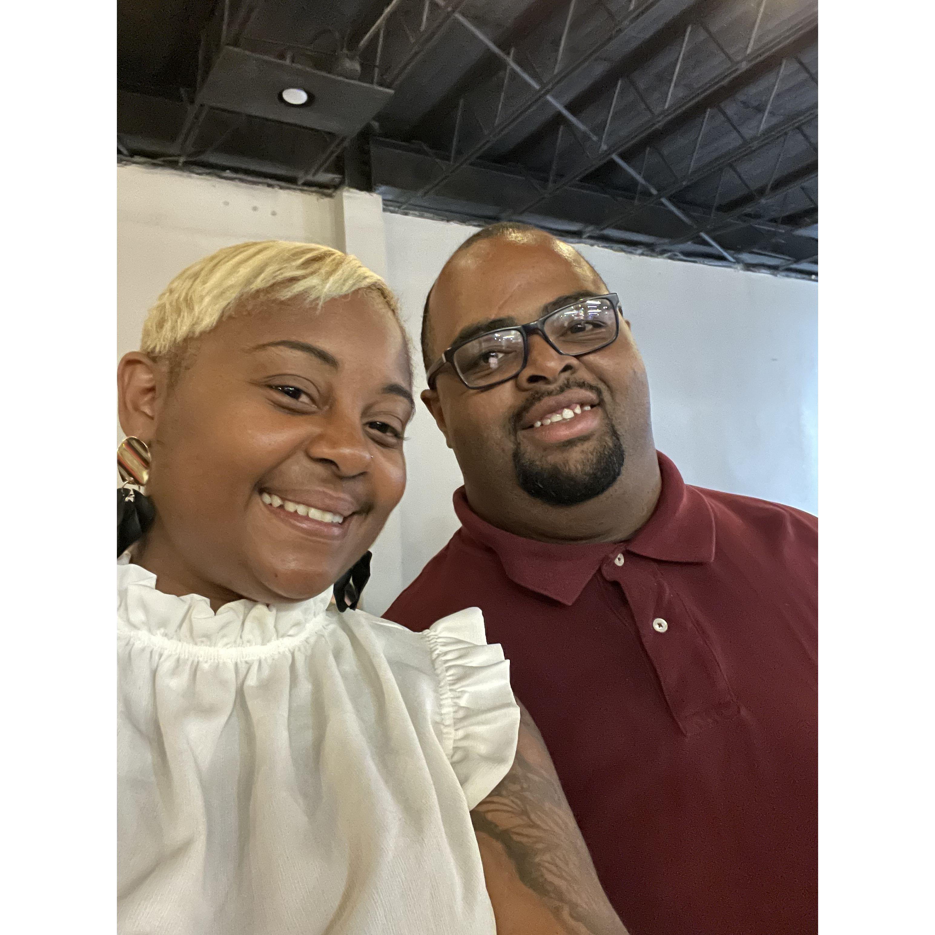 Our First Church Service Pic!