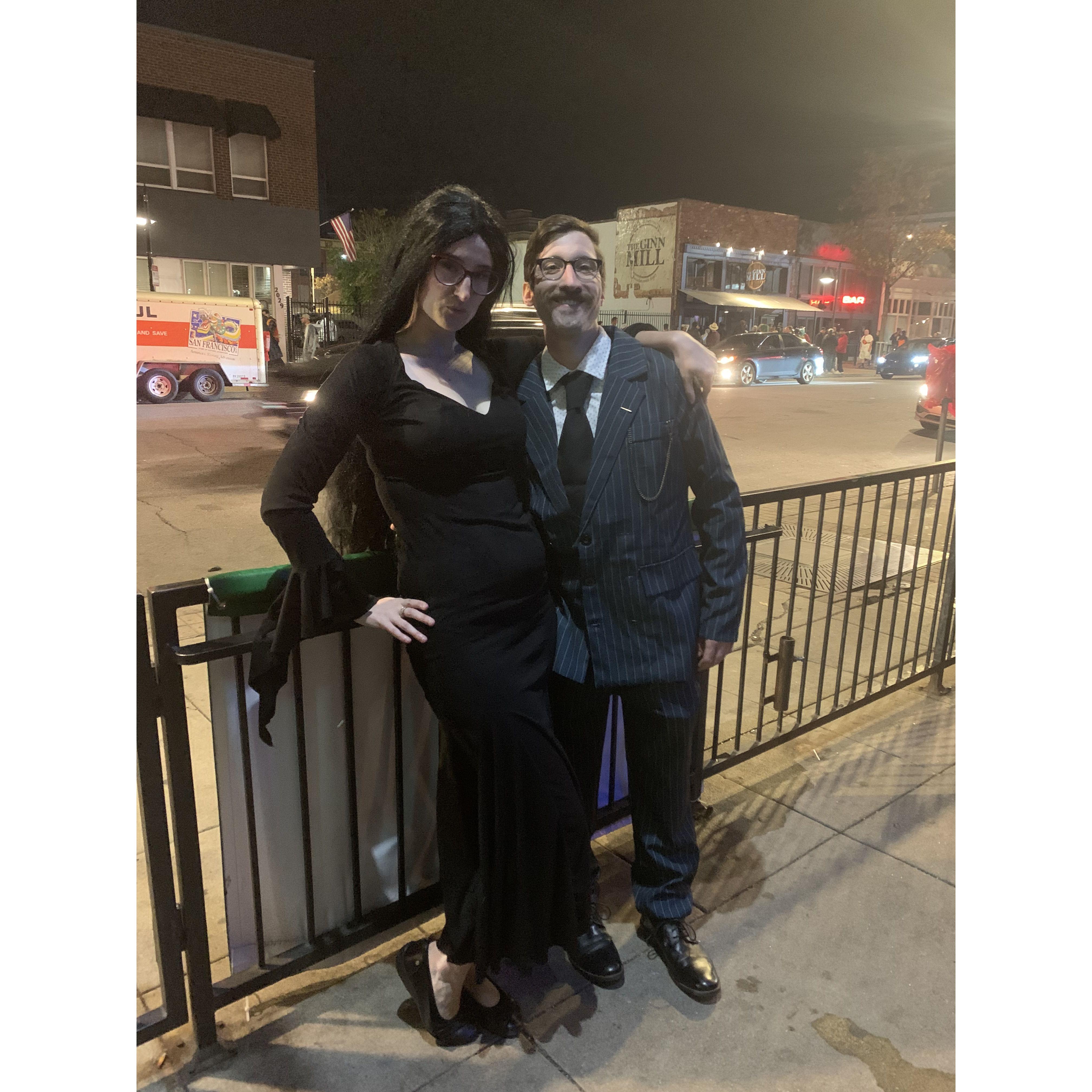 Halloween as the Addamms Family