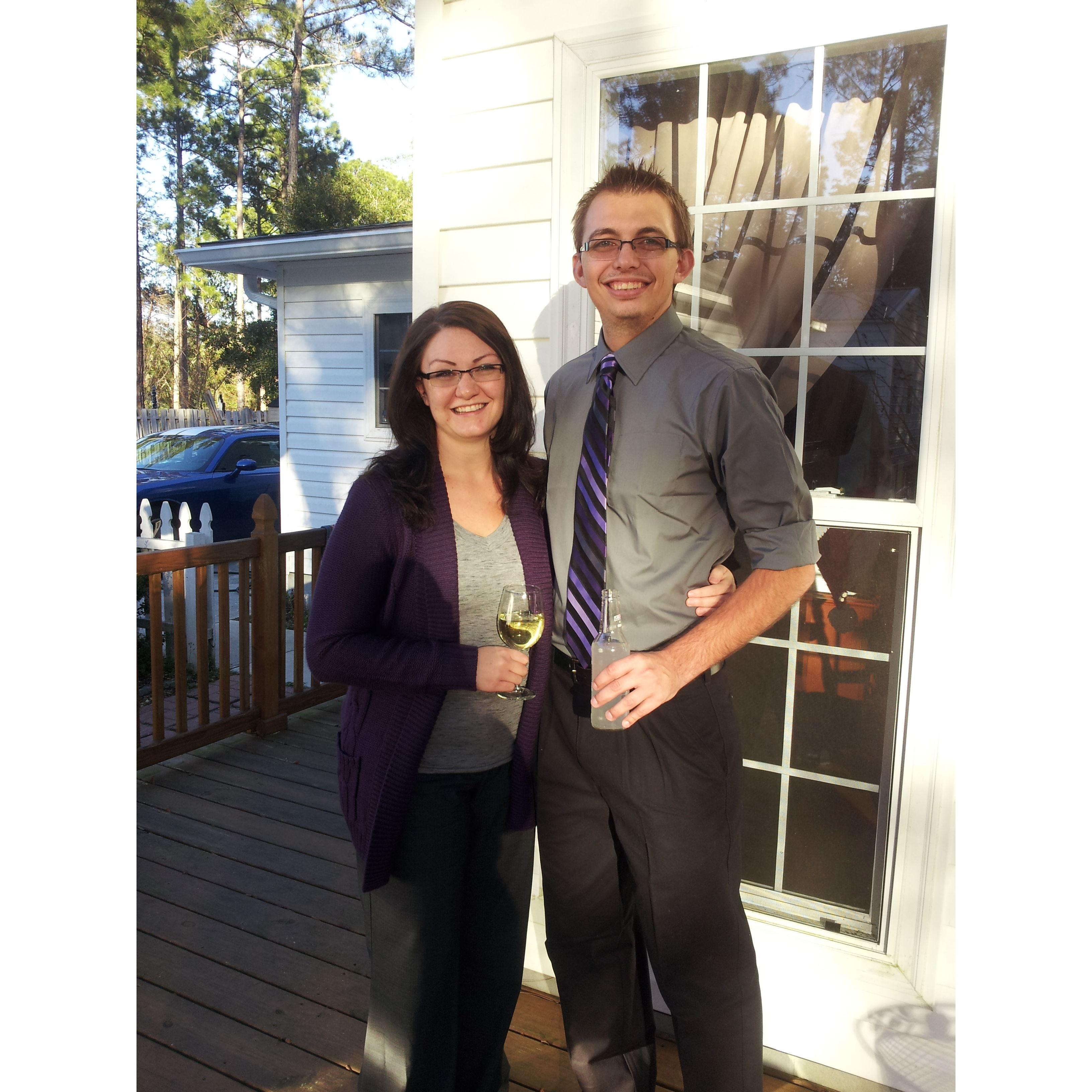 Our first Christmas together, 2013
