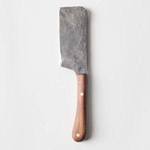 Hand-Forged Wood-Handle Cheese Knife