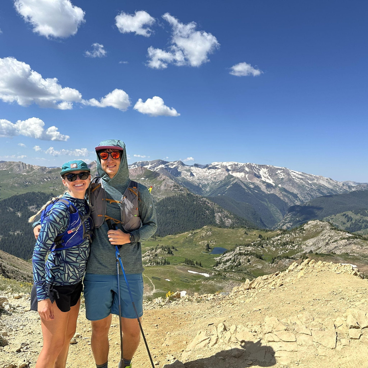 Trail running Four-Pass Loop.